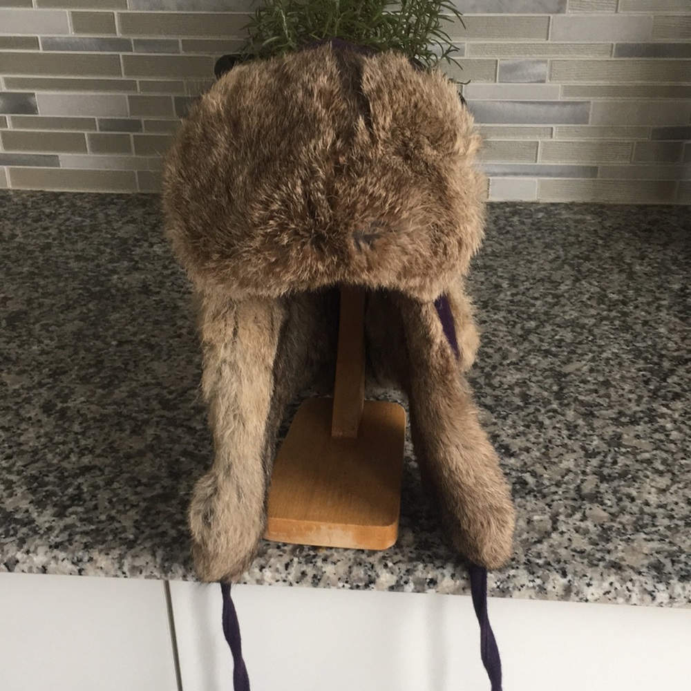 Crown Cap Paul Leinburd Rabbit Fur Wool Aviator Trapper Hat NWOT - Picture 4 of 16